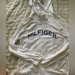 Tommy Hilfiger Sport White Shirt with Hood